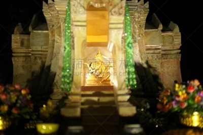 泰国,佛,曼谷,神,雕像,精灵宫,布希曼族,室内过夜,万物有灵论,黄金