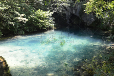 喀斯特,湖,游乐园,洞穴,自然,寒冷,旅游目的地,水平画幅,易接近性,无人