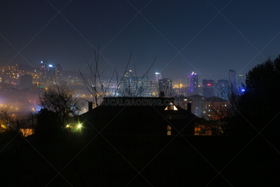 伊斯坦布尔,夜晚,雾,照明设备,曙暮光,环境,云,黄昏,天气,博斯普鲁斯海峡