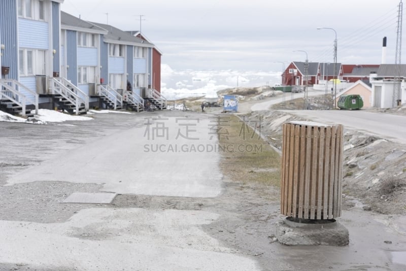 格陵兰,城市,地形,伊路利萨特,寒冷,因纽特人,照明设备,景观设计,曙暮光,雪