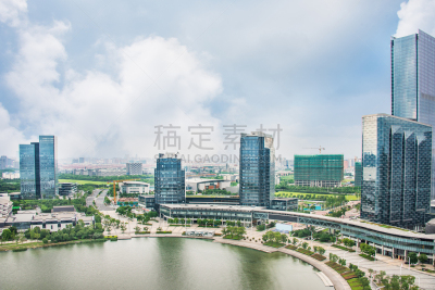 都市风景,宿州,苏州,房屋建设,办公室,天空,水平画幅,无人,海港,城市扩张