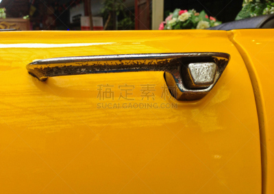 门把手,黄色,车门,锁眼,门口,古典式,金属,安全,现代,私密