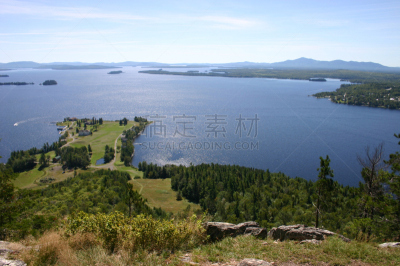 风景,皮斯卡塔奎斯县,鹿头湖,格林威尔,悬崖,水平画幅,地形,无人,缅因州,夏天