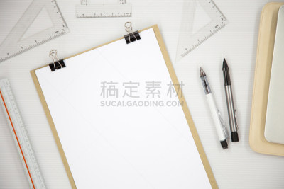 一个物体,商务,办公用品,白皮书报告,量角器,办公室,留白,拍摄场景,桌子,水平画幅