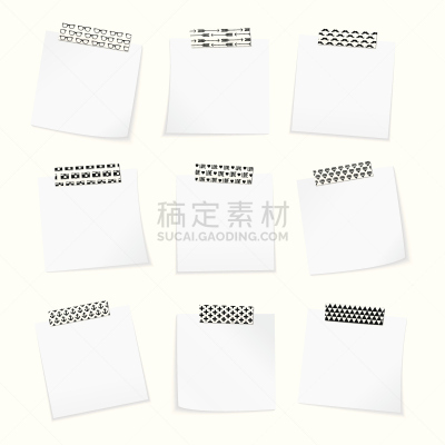 音符,纸,缎带,索引卡,白皮书报告,和纸,卡片目录,卷着的,背景分离,信函