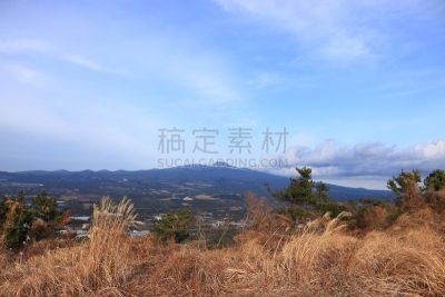 제주에 있는 군산 오름 풍경이다.