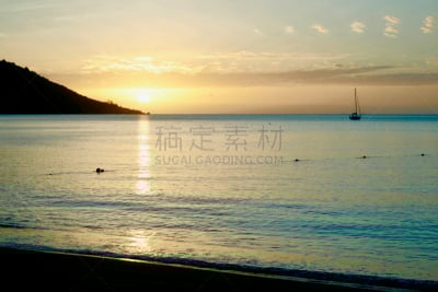 磁岛,澳大利亚,昆士兰州,马蹄湾,水平画幅,无人,户外,云景,海洋,自然美