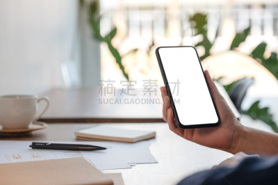 女人,拿着,办公室,手机,商务,泰国,技术,数字取景器,模板,移动式