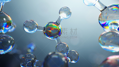 绘画插图,科学,三维图形,抽象,原子,分子,背景聚焦,玻璃,概念,联系