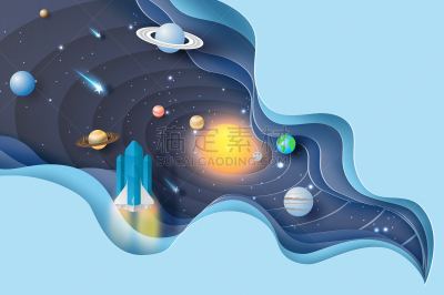 火箭,行星,星系,新创企业,概念,太空,矢量,波浪,背景,绘画插图