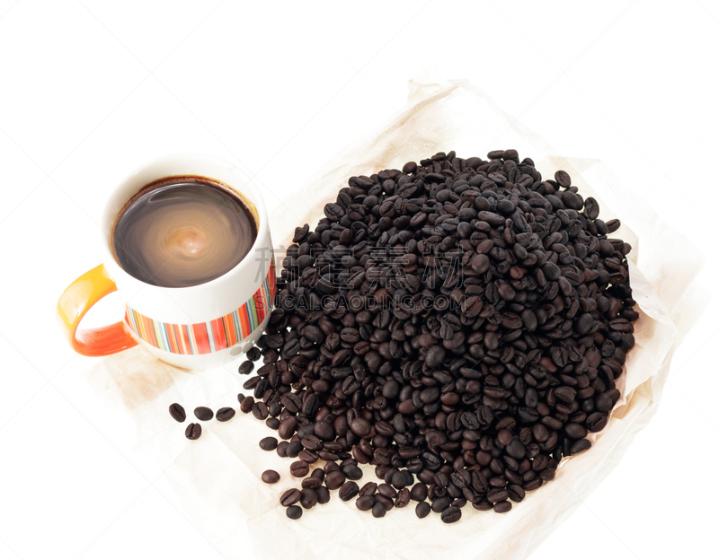 烤的,咖啡杯,咖啡豆,土壤检测仪,高压蒸汽咖啡机,咖啡壶,烤咖啡豆,褐色,水平画幅,早晨