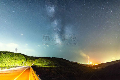 室兰,银河系,夜晚,自然,暗色,天文学,图像,路灯,无人,背景