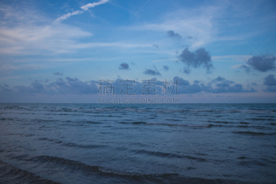 黄昏,海洋,海滩,巴蜀,湿,景观设计,热带气候,云,泰国,自然美
