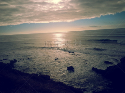 海洋,看风景,幸福,度假胜地,旅游目的地,水平画幅,旅行者,日落,度假