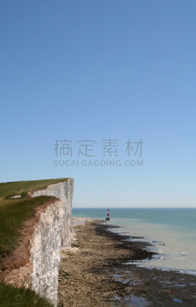灯塔楼,滩头岬,北丘,多佛的白色悬崖,white cliffs,英吉利海峡,东苏塞克斯,肯特,自然,垂直画幅