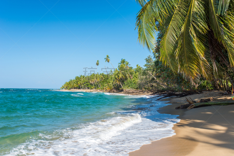 Punta Uva beach in Costa Rica, caribbean coast