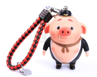 玩具,白色背景,分离着色,神话,猪,华丽的,背景分离,美术工艺,钥匙,动物