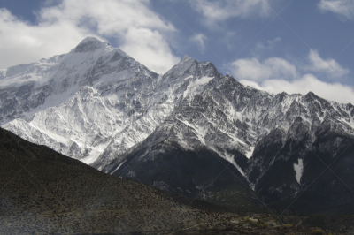 喜马拉雅山脉,风景,安娜普娜山脉群峰,姆斯堂自治区,安纳普纳生态保护区,自然,天空,地名,水平画幅,地形