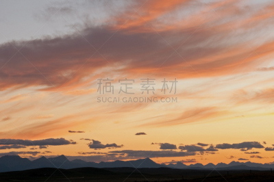 山脉,在上面,加拿大落基山脉,云景,云,加拿大,自然美,暴风雨,夏天,户外