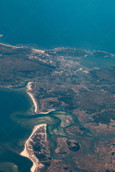 大西洋,航拍视角,纽约,海岸线,垂直画幅,美国,无人,海岸地形,户外,城市