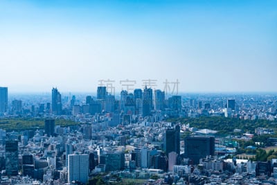天空,都市风景,东京,太阳,看风景,蓝色,充满的,新宿区,铲土机,西新宿