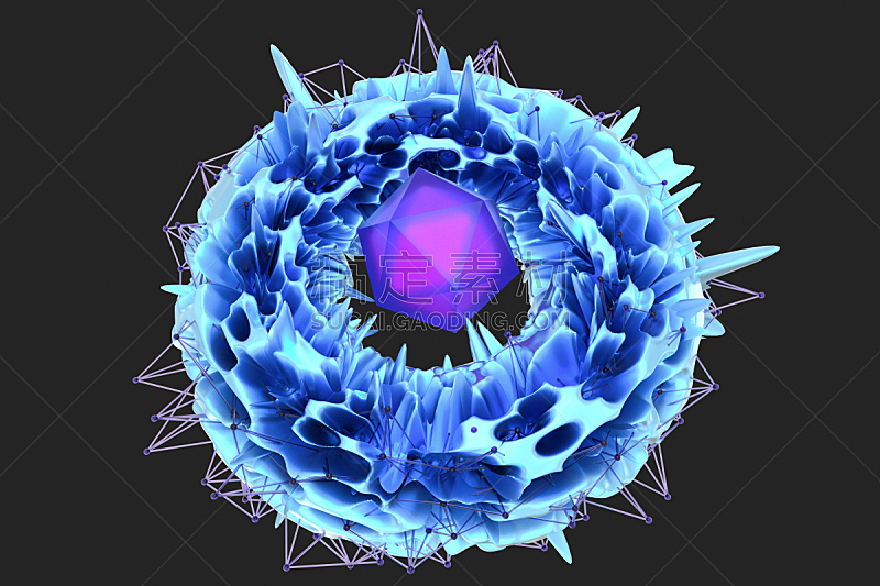 三维图形 蓝色 健身圈 几何形状 飘然 美术工艺 梦想 几何学 背景 纹理图片素材下载 稿定素材