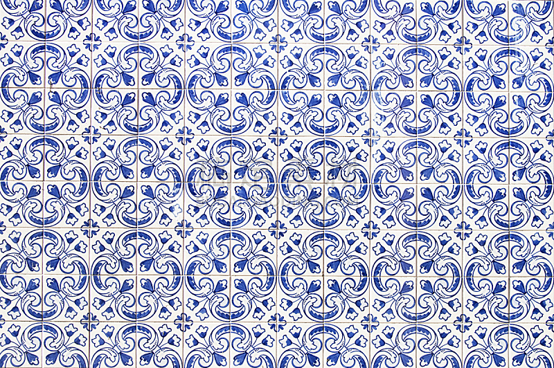 瓷砖,墙,房屋,葡萄牙,陶瓷制品,蓝色,白色,式样,水平画幅,无人