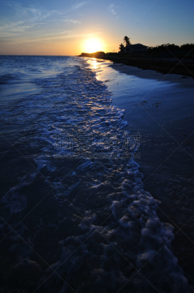 海滩,鸡尾酒,垂直画幅,美国,沙子,无人,大西洋,夏天,户外,海洋