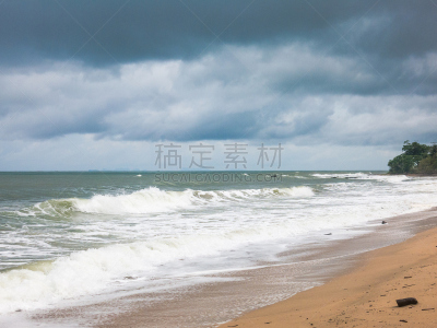 蓝塔岛,暴风雨,泰国,海滩,甲米,皮皮群岛,季候风,安达曼海,甲米省,水平画幅
