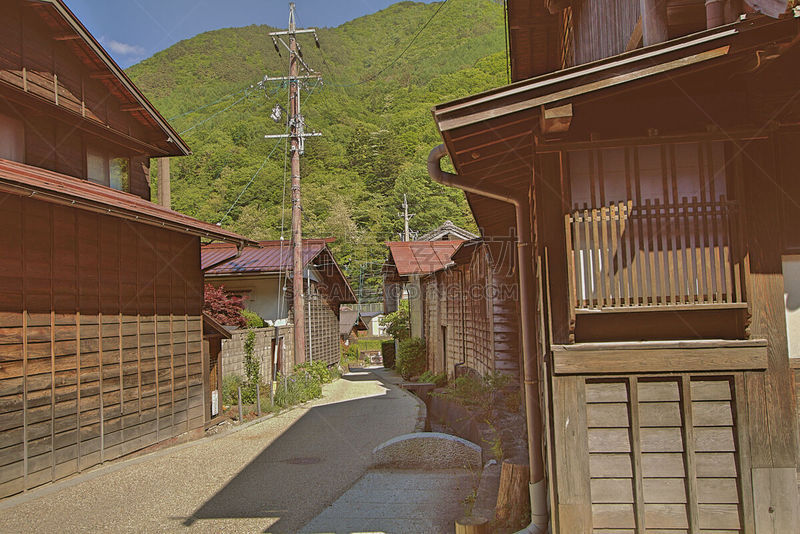 长野县,古典式,城镇,日本,毛绒玩具,井,建筑体,美国小镇,舒服,步行