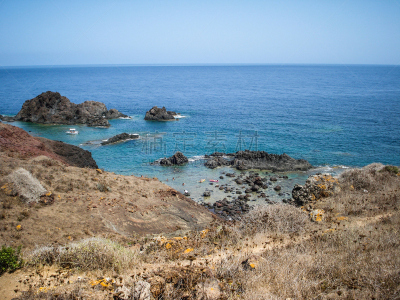 利诺萨岛,悬崖,夏逢尼水岸,火山岩,水,水平画幅,沙子,母马,无人,岩层