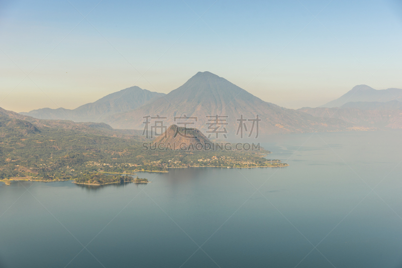 危地马拉,火山,风景,特拉华,阿蒂特兰湖,苏格兰高地,圣彼得阿塔卡马,巴纳哈契,火山地形,水