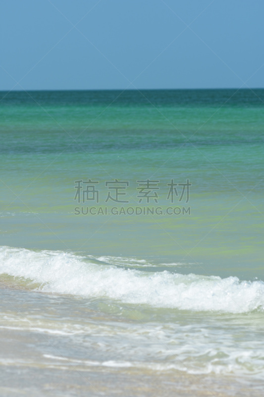 海洋,波浪,海滩,青绿色,远距离,暗色,水,垂直画幅,蜜月岛州立公园,图像