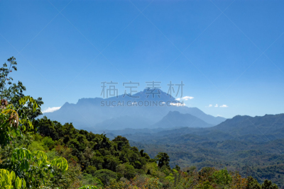 天空,蓝色,京那峇鲁山,国内著名景点,旅途,自由,热带气候,世界遗产,公园,自然美