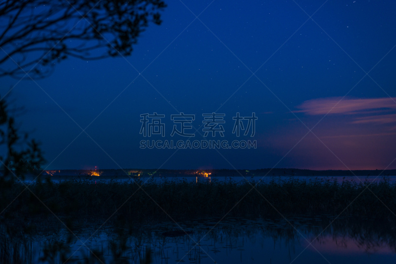 夜晚,城市,水,天空,水平画幅,无人,早晨,户外,湖,黎明