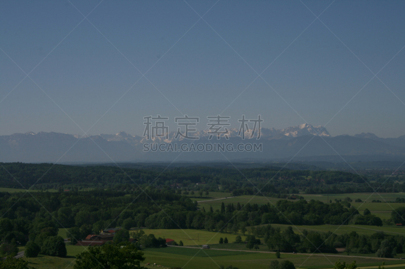 阿默尔湖,花盆,草地,水平画幅,无人,户外,上巴伐利亚,阿尔卑斯山脉,日光,森林