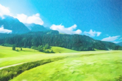 草图,绘画插图,水彩画,农业,水彩画颜料,云景,奥地利,涂料,农场