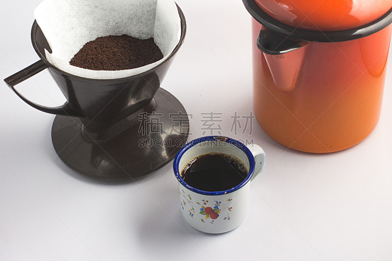 咖啡,农场,烤咖啡豆,咖啡馆,水平画幅,无人,早晨,背景分离,饮料,干净