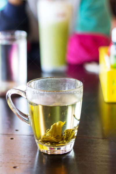 杯,绿茶,餐具,垂直画幅,茶碟,干的,饮料,柠檬,下午茶,叶子