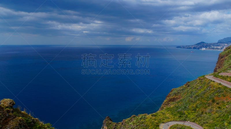 绿色,海洋,马德拉,植物群,解决问题,风景,克里斯托,自然,水,悬崖