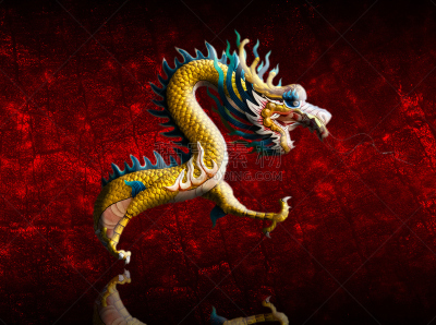 龙,雕像,刺刀,灵性,水平画幅,无人,蓝色,符号,巨大的,泰国