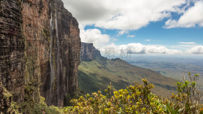 罗赖马山,平顶山,canaima,平顶山区,罗赖马州,委内瑞拉,南美,水平画幅,无人,户外