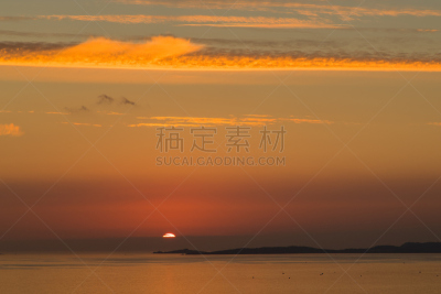 岛,波克罗勒岛,在上面,水,天空,美,水平画幅,云,无人,户外