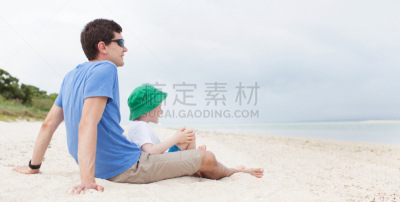 海滩,家庭,竹富岛,竹富町,水,休闲活动,沙子,夏天,完美,男性