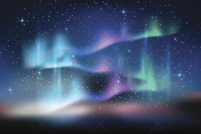 银河系,星星,天空,绘画插图,矢量,背景,蓝色,天文学,极光,北极光