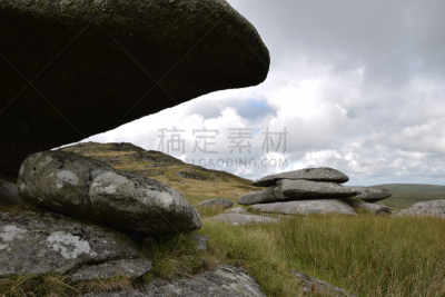 bodmin moor,褐色,康沃尔,火成岩,花岗岩,水平画幅,风化的,地质学,无人,英国