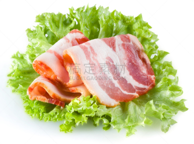 熏猪肉,白色背景,烟熏食品,清新,一个物体,食品,成分,lloyd bacon,商品,份量