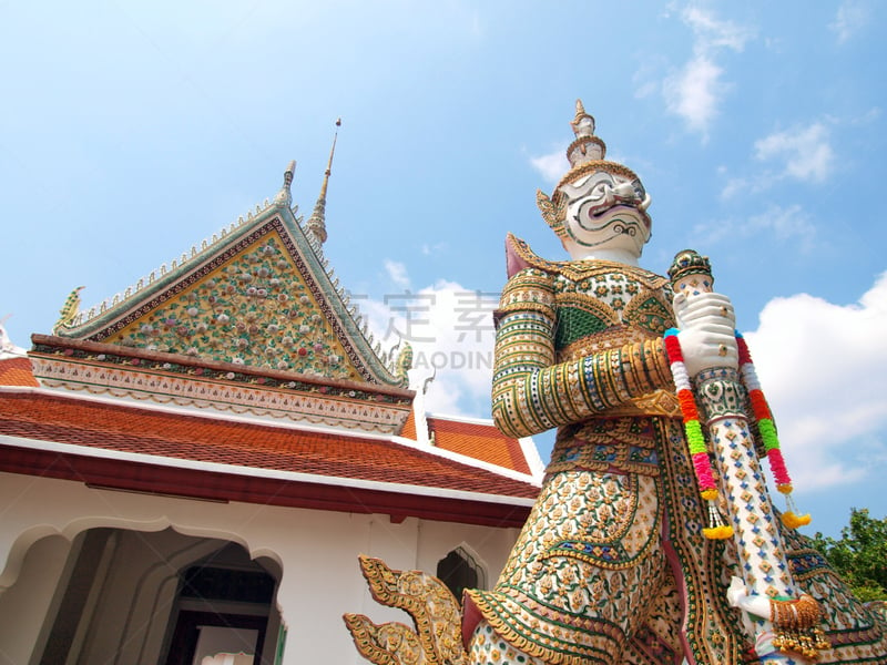 泰国,魔鬼,曼谷,郑王庙,玉佛寺,灵性,水平画幅,旅行者,僧院,佛塔