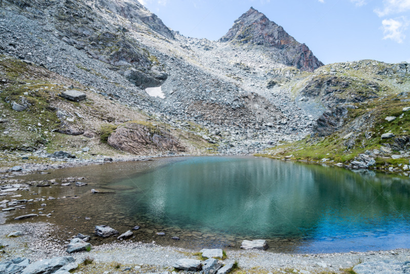 格雷索,意大利,天空,水平画幅,奥斯塔山谷,雪,夏天,户外,高处,山