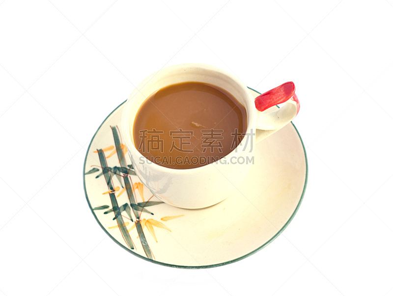 咖啡杯,白色背景,分离着色,饮料,精神振作,热,拿铁咖啡,清新,杯,早餐